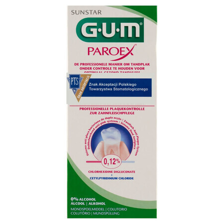 Sunstar Gum Paroex 0,12%, apă de gură, acțiune intensivă, 300 ml