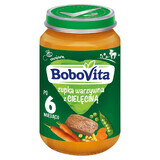 BoboVita Supă de legume cu vițel, după 6 luni, 190 g