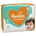 Pampers Sleep&amp;Play, couches taille 5, Junior, 11-16 kg, 42 pcs