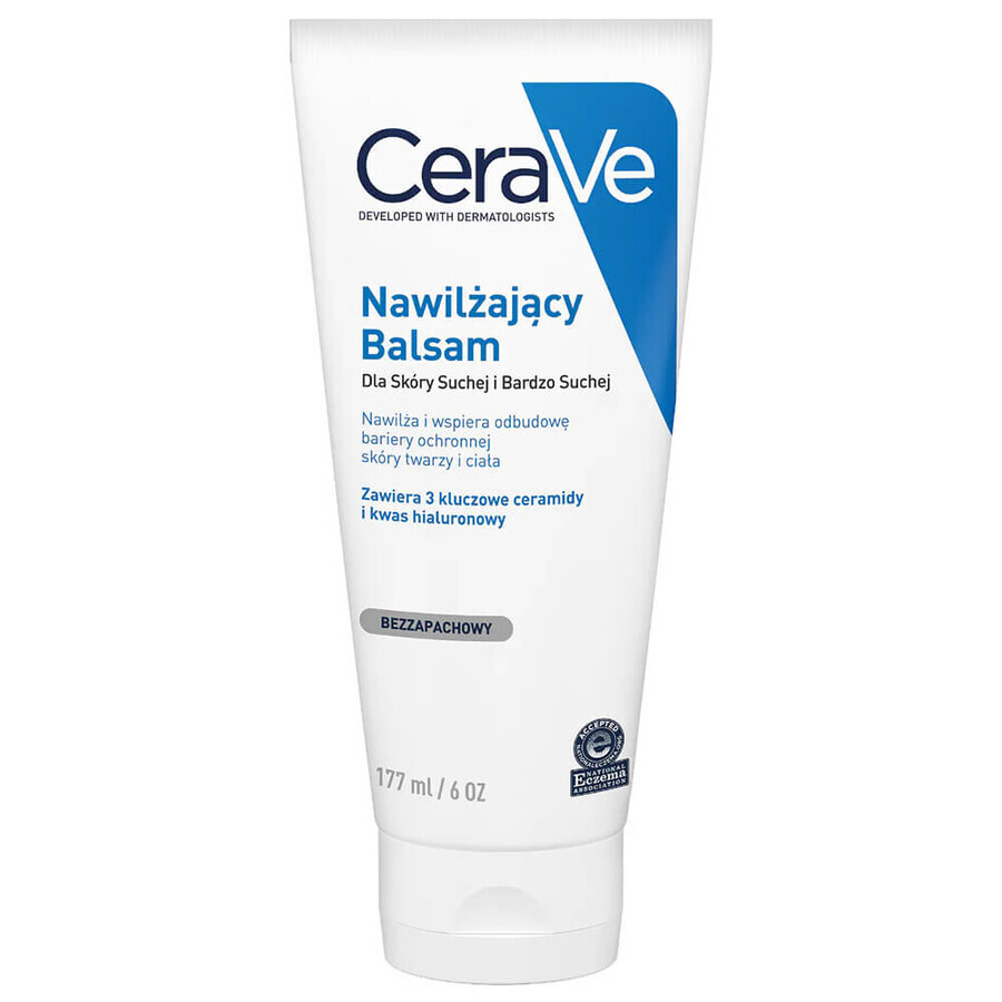 CeraVe, loțiune hidratantă pentru față și corp cu ceramide, piele uscată și foarte uscată, 177 ml