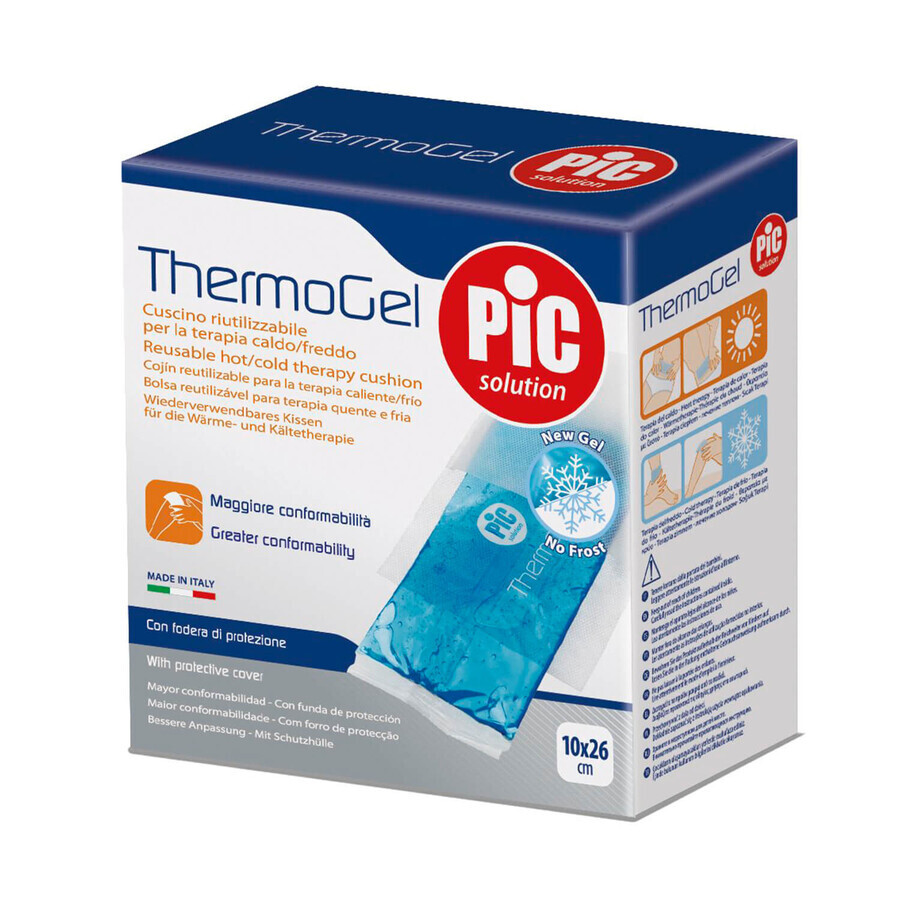 Pic Solution ThermoGel Basic, compresă de gel cu capac, 10 x 26 cm, 1 buc.