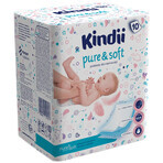 Kindii Pure &amp; Soft, tampoane pentru copii, de unică folosință, 60 cm x 60 cm, 10 bucăți