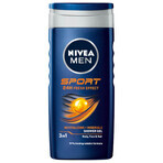 Nivea Men, 3 in 1 shower gel for face, body and hair, Sport, 250 ml