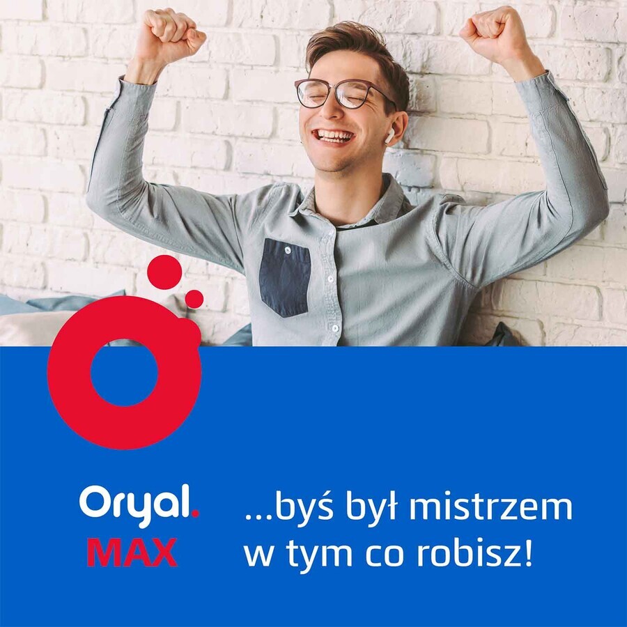 Oryal Max, goût framboise, 15 comprimés effervescents