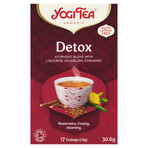 Yogi Tea Detox, té detox orgánico, 1,8 g x 17 sobres