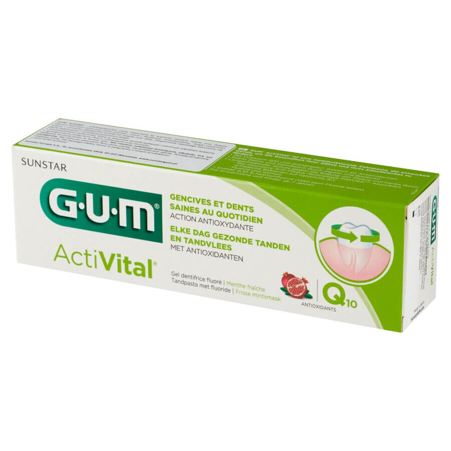 Sunstar Gum ActiVital, pastă de dinți, 75 ml