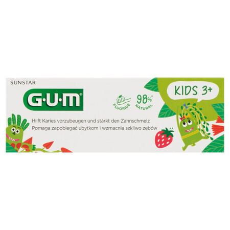 Sunstar Gum Kids, dentifricio, 2-6 anni, 50 ml