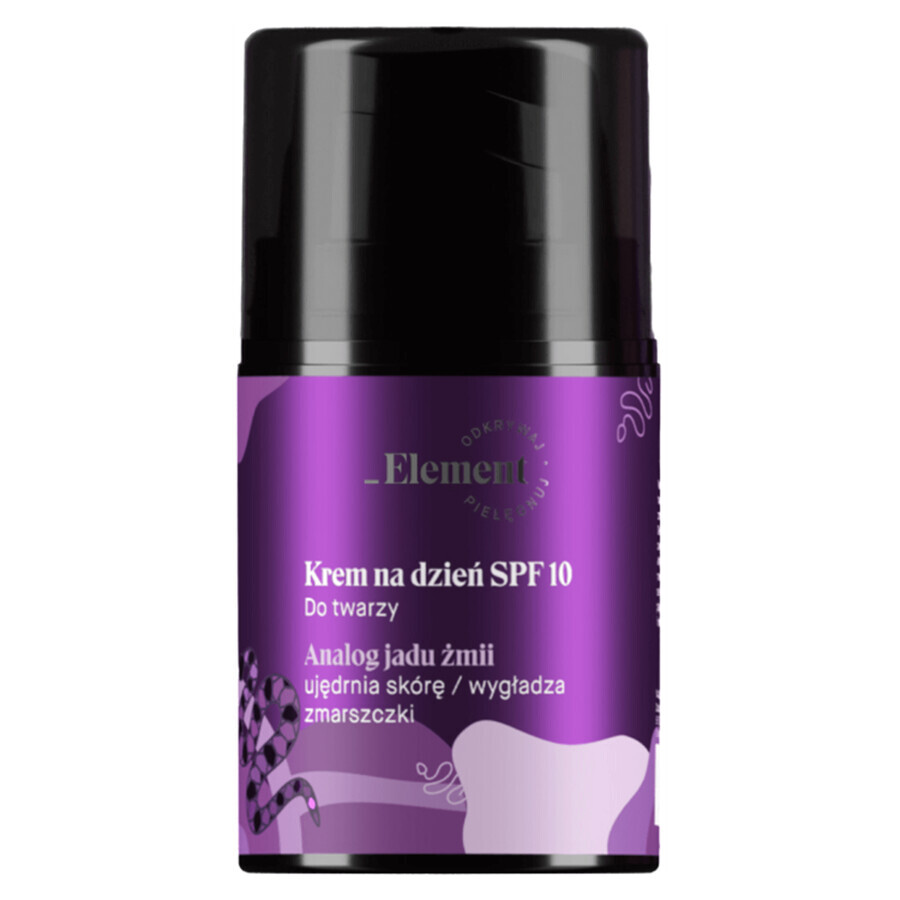 Element, cremă facială de zi, analog venin de viperă, SPF 10, 50 ml