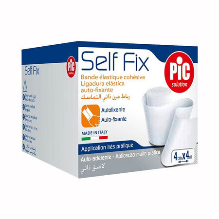 Pic Solution Self Fix, bandaj elastic, autoadeziv, 4 cm x 4 m, 1 buc