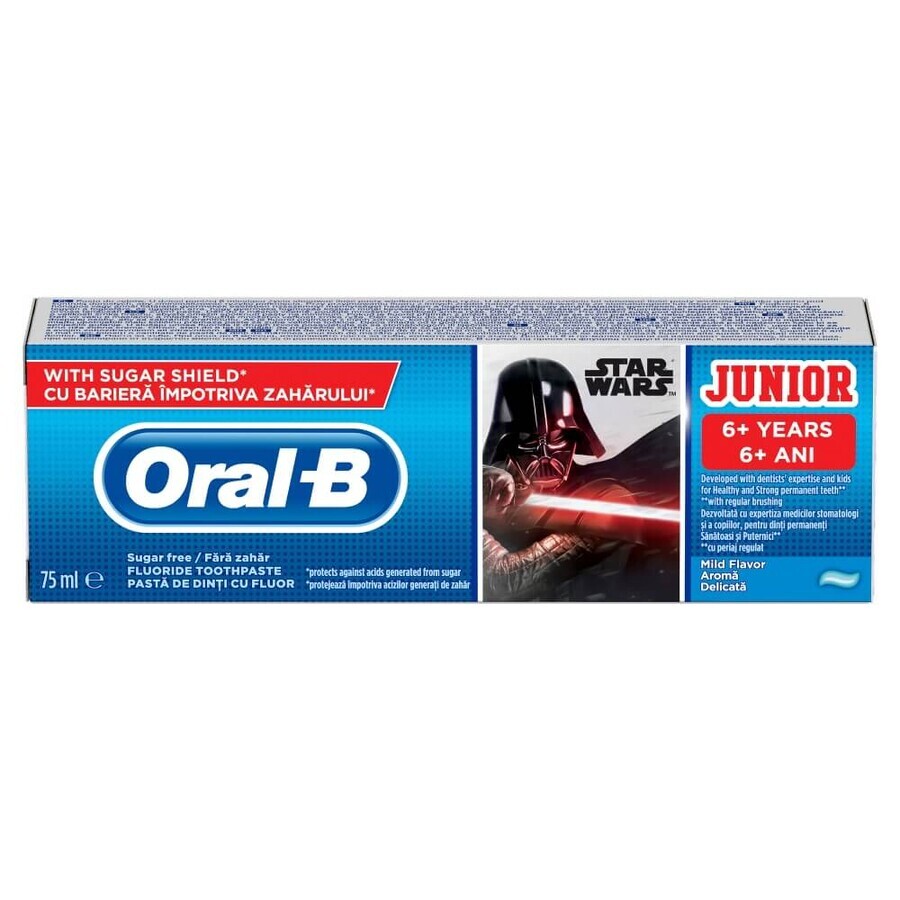 Oral-B Junior, tandpasta, Star Wars, voor kinderen vanaf 6 jaar, 75 ml