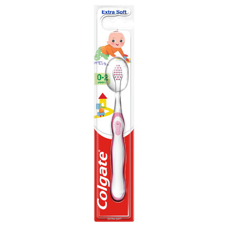 Colgate Kids, Periuță de dinți pentru copii, 0-2 ani, extra moale, 1 buc