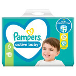 Pampers Active Baby, couches, taille 6, 13-18 kg, 96 pcs