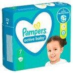 Pampers Active Baby, diapers, size 7, 15+ kg, 40 pcs