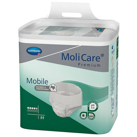 MoliCare Premium Mobile, pannolini, taglia M, 80-120 cm, 5 gocce, 14 pezzi