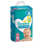 Pampers Active Baby, couches, taille 4, 9-14 kg, 132 pcs