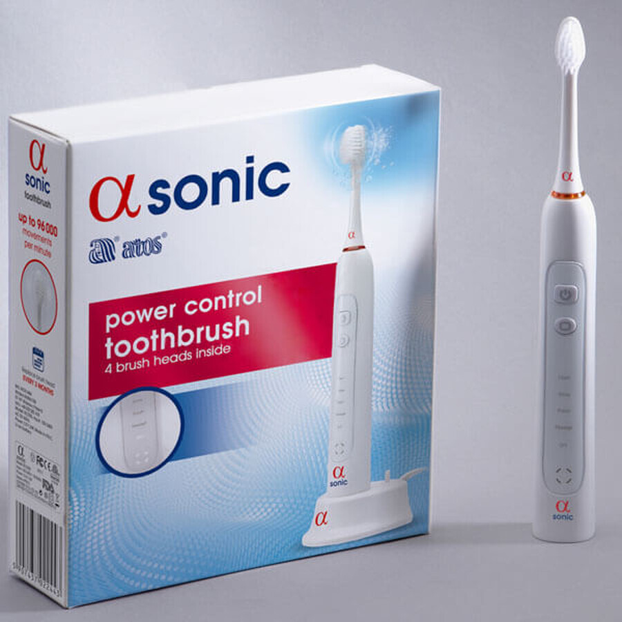 Alfa Sonic, cepillo dental sónico + 4 cabezales de recambio