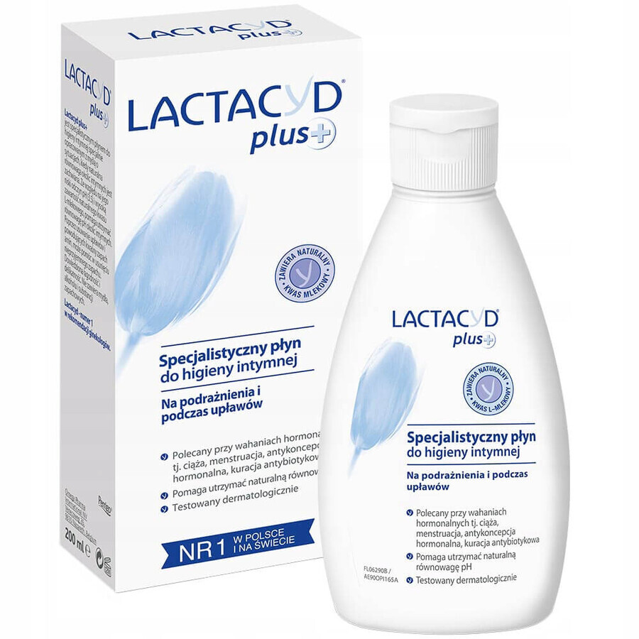 Lactacyd Plus+, specialized liquid for intimate hygiene, 200 ml