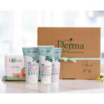 Derma Eco Baby, verzachtende zalf, 100 ml + verzorgende crème, 100 ml, + shampoo-zeep, 150 ml + vochtige doekjes, 64 stuks