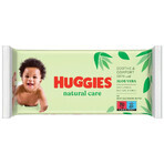 Huggies Natural Care, șervețele umede, 3 x 56 bucăți