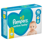 Pampers Active Baby, couches, taille 2, 4-8 kg, 43 pcs