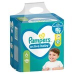 Pampers Active Baby, couches, taille 6, 13-18 kg, 56 pcs