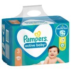 Pampers Active Baby, couches, taille 3, 6-10 kg, 90 pcs