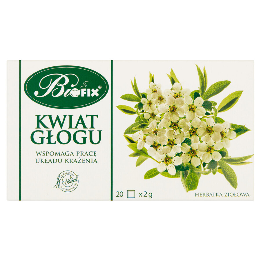 Bi Fix, flori de păducel, ceai de plante, 20 plicuri