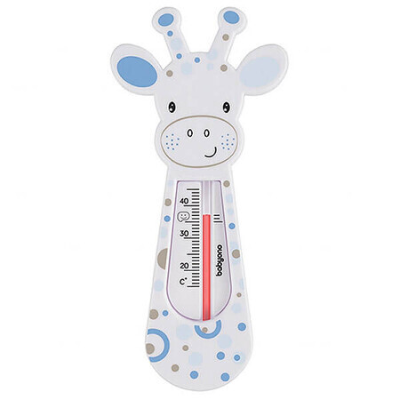 BabyOno, drijvende badthermometer, giraffe, grijsblauw, 1 stuk