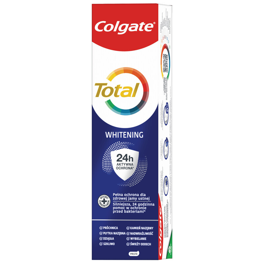 Colgate Total Whitening, pastă de dinți, albire, 75 ml