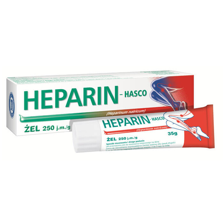 Heparină-Hasco 250 UI/g, gel, 35 g