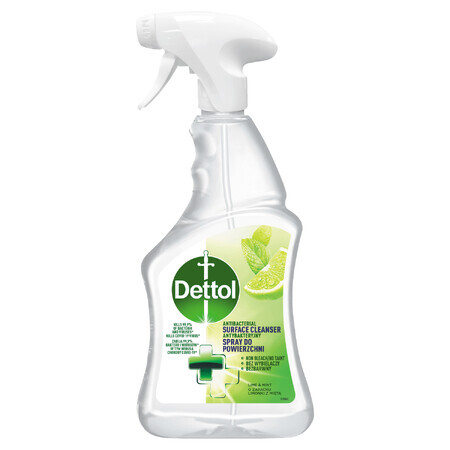 Dettol, spray antibacterian pentru suprafețe, lime și mentă, 500 ml