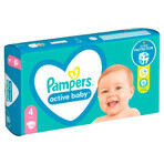 Pampers Active Baby, couches, taille 4, 9-14 kg, 58 pcs