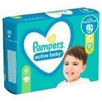 Pampers Active Baby, couches, taille 6, 13-18 kg, 44 pcs