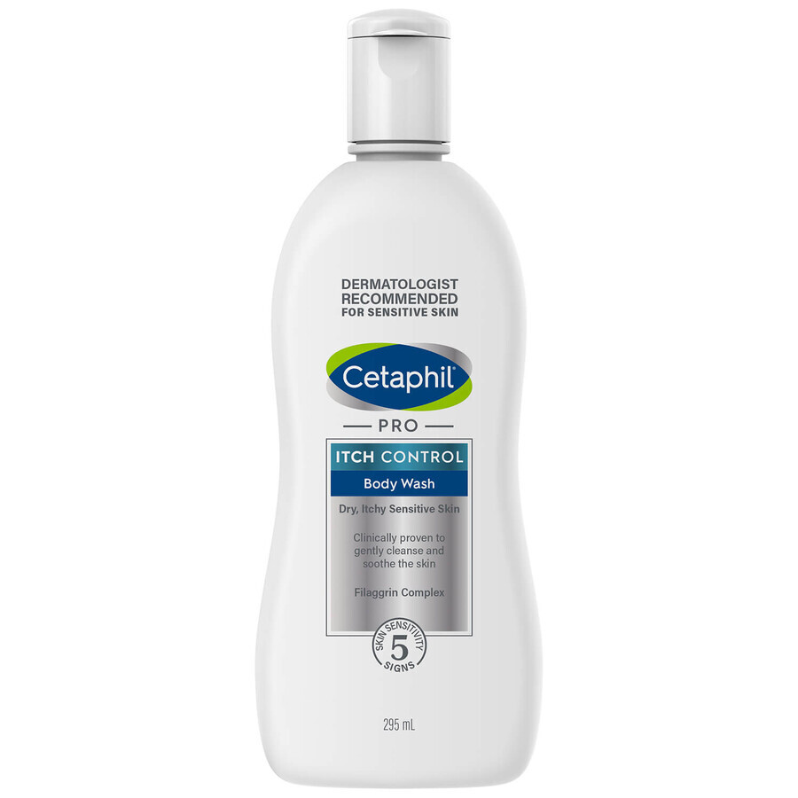 Cetaphil Pro Itch Control, emulsione detergente, per neonati, bambini e adulti, 295 ml