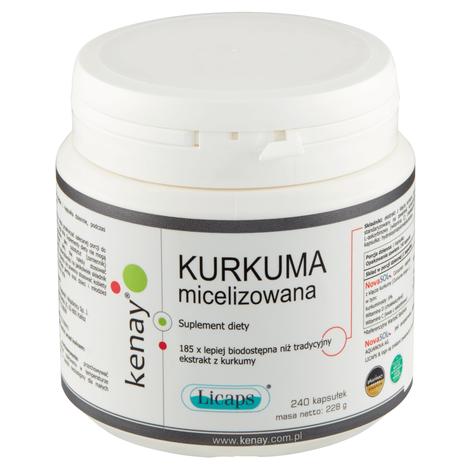 Kenay Turmeric micelizat, 240 capsule