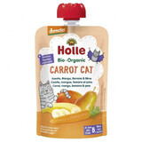 Holle, Fruit Mousse in a Tube, Carrot Cat, Carrot, Mango, Banana and Pear, After 6 Months, 100g