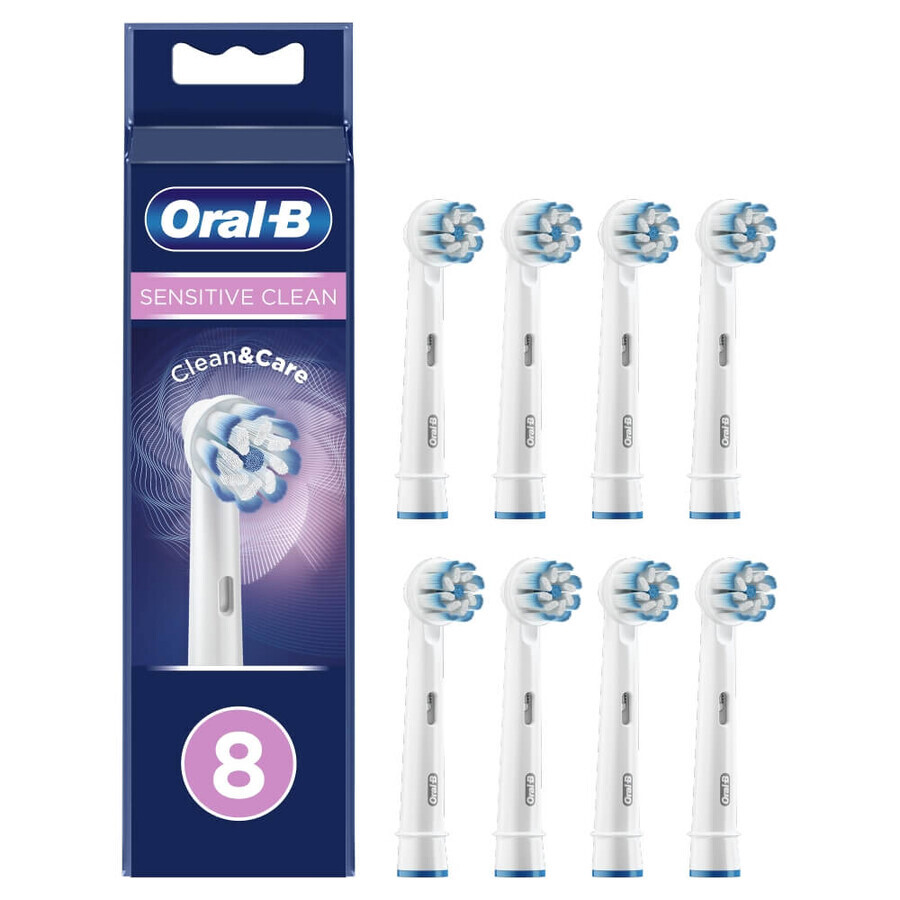 Oral-B, vervangende opzetborstels voor Sensi UltraThin elektrische tandenborstel, EB 60-8, 8 stuks