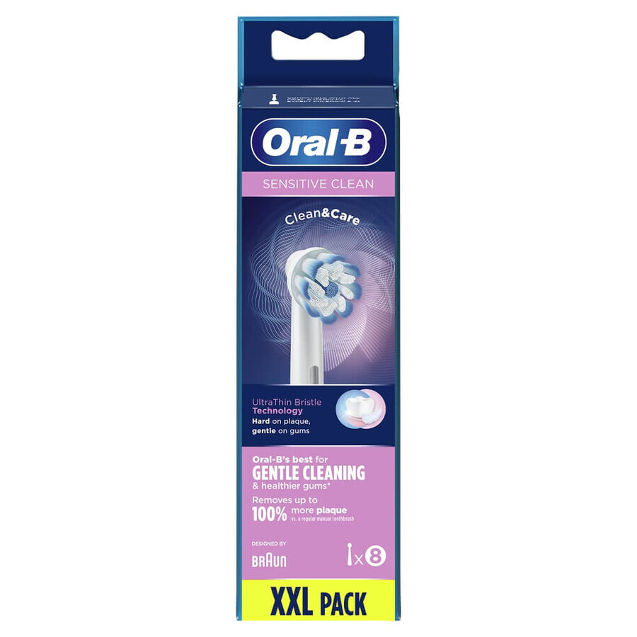 Oral-B, vervangende opzetborstels voor Sensi UltraThin elektrische tandenborstel, EB 60-8, 8 stuks