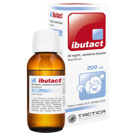 Ibutact 40 mg/ml, suspensie orală, de la 3 luni, 200 ml