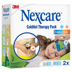 Nexcare ColdHot Happy Kids, Warm-Kalt-Gelpackung, 11 cm x 12 cm, 2 Stück