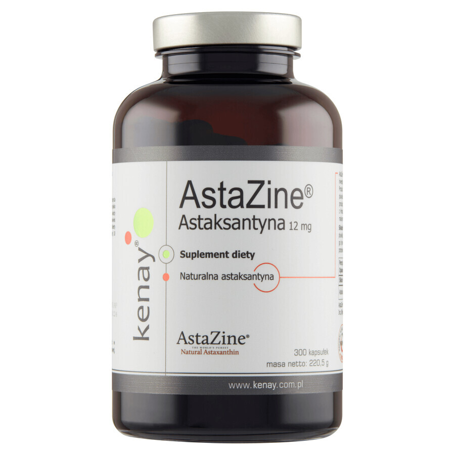 Kenay AstaZine Astaxantină 12 mg, 300 capsule