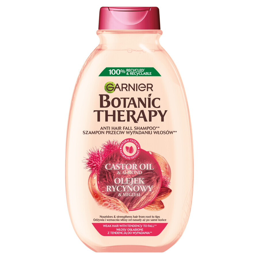 Garnier Botanic Therapy, stärkendes Haarshampoo, Rizinusöl und Mandel, 400 ml