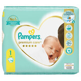 Pampers Premium Care, couches taille 1, 2-5 kg, 78 pcs