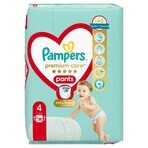 Pampers Premium Care Pants, pantalones pañales, talla 4, 9-15 kg, 38 piezas