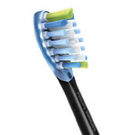 Philips, vârfuri de schimb pentru periuța de dinți sonică Sonicare C3 Premium Plaque Defence, HX9042/33, negru, 2 bucăți