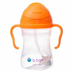 B.Box, bottle with straw, orange, from 6 months, 240 ml