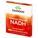 Swanson Maxiumum Strength NADH, sabor menta, 30 pastillas para chupar