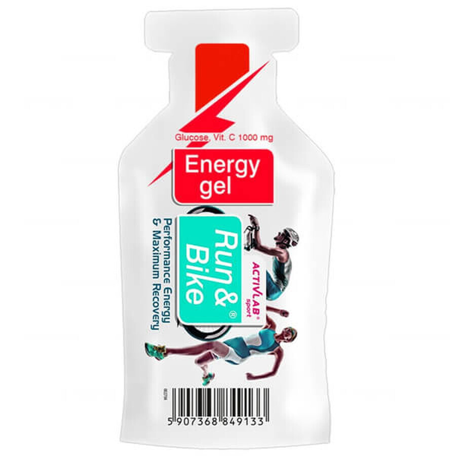 Activlab Run &amp; Bike, Gel energetic, aromă de căpșuni, 40 g