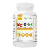 Wish Mg + K + B6, magneziu, potasiu, vitamina B6, 120 capsule