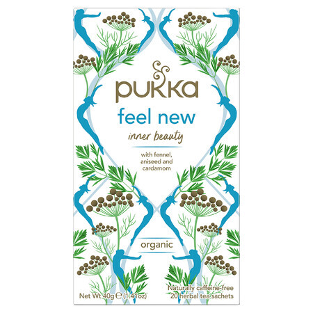 Pukka Feel New Organic, Fruit & Herbal Tea, Anise, Fennel & Cardamom, 2 gx 20 Sachets